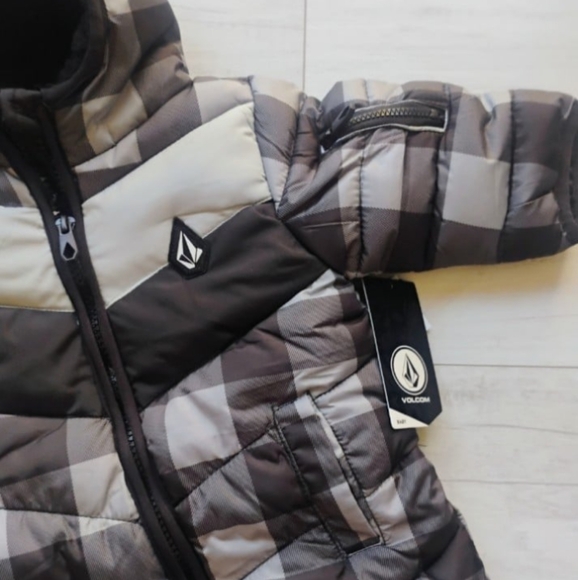 VOLCOM Baby NEW Quilted Puffer Fleece Lined Snowsuit - Picture 3 of 13
